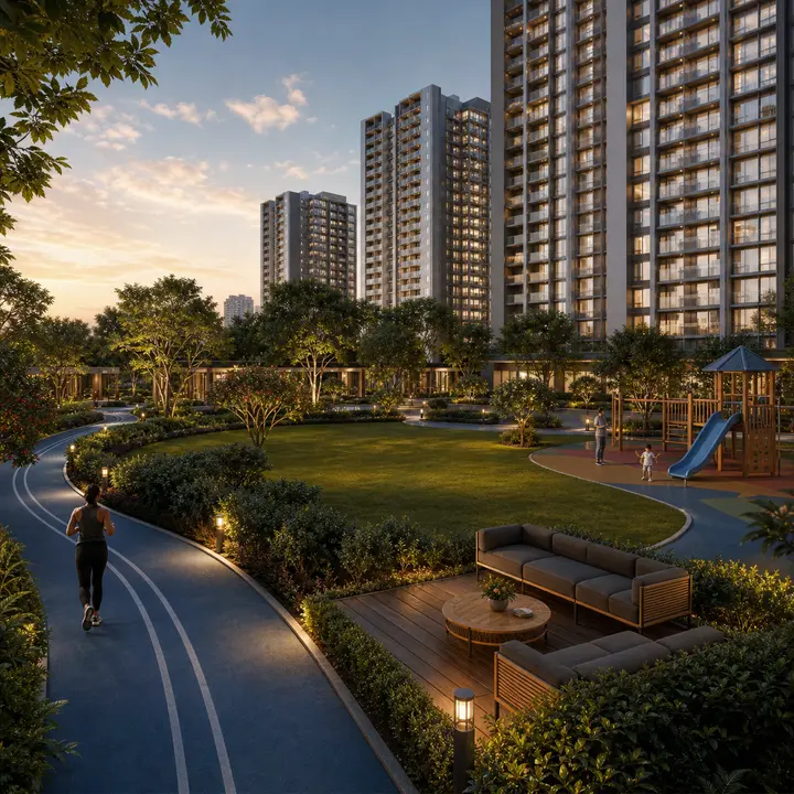 Abhee Bellary Road jogging track