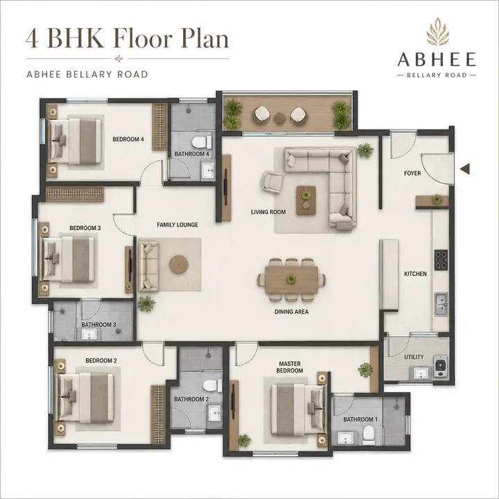 Abhee Bellary Road 4bhk